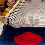 Advanced booking Modal silk Azhrakh Print saree-MODS021