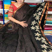 Pure Linen Saree,No:-01