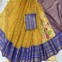fusion-saree-maslin-jamdhani-with-gadwal-fmg022