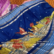Mysore Crepes Digital Print saree-PMCS06