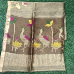 Pure Linen Jamdhani saree-PLJS01