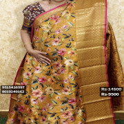 Kanjeevaram designer saree:YE