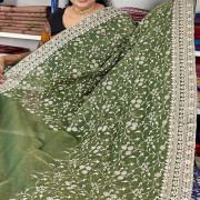 Organza Work Saree:-O0W01