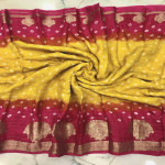 chinon-bandhini-checks-saree-chbs02