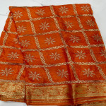 Chinon Crepe work saree-CCSS05