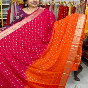 Chinon Crepe Shaded Saree-ChCS02