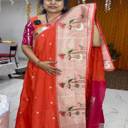 Chinon Crepe Pythani saree-CPW02
