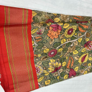 Pen Kalamkari Kanjeevaram Pythani saree-PkKS04