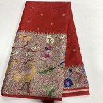 Semi Tusser Printed saree-STPS04