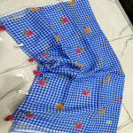 vintage-linen-checks-saree-vlch01