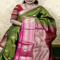 Venkatagiri cotton Pattu saree:4VC