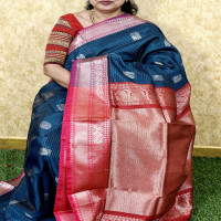 Venkatagiri cotton Pattu saree:4VE