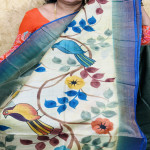 Pure Tusser Painting saree:PT7