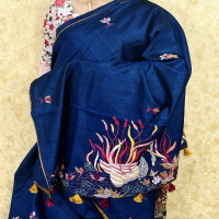 Tusser work sarees,no:-02