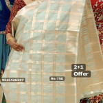 Linen Checks saree,no:-CKS3