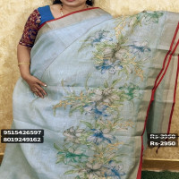 Linen Tissues Sarees:-T0Si1