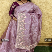 Soft Organza work sarees:-16B2