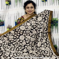 Kalamkari Silk sarees,No:-KAI4