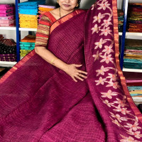 Pure Linen Saree,No:-03