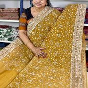 Organza Work Saree:-O0W02