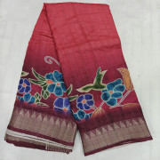 Tusser Kalamkari Sarees-TUS01