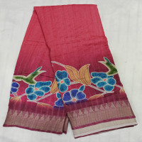 Tusser Kalamkari Sarees-TUS03