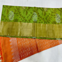 Weavers offer Rajkot Ikkat light weight pattu -RIKS 06