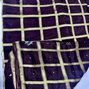 Russian Crepe Designer work saree-RCDS02