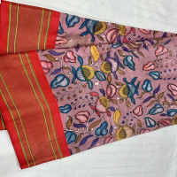 Pen Kalamkari Kanjeevaram Pythani saree-PkKS003