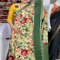 Mysore Crepe Printed Saree-MCPS05