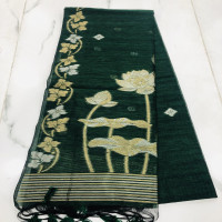 Khadi  Jamdhani saree-KHJS01