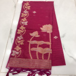 Khadi  Jamdhani saree-KHJS04