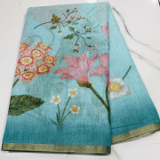 Linen Digital Saree-LDS02