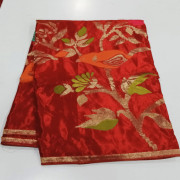 HO  Silk Jamdhani Saree-HOBS08