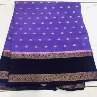 Vintage Mysore Crepe Sarees-VMCS05
