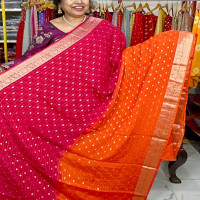 Chinon Crepe Shaded Saree-ChCS02