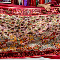 Pen Kalamkari Desi Puresilk Saree-PDS02