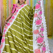 Shibori Scalloped saree-SSS04