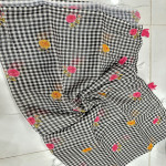 vintage-linen-checks-saree-vlch05