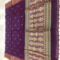 Pure Linen Matka Saree-LMS08