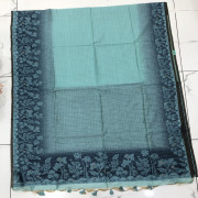 Munga  cotton jamdhani sarees-MCJS01