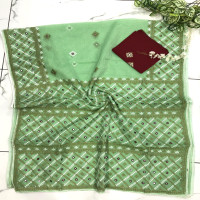 Kuch Work Cotton Sarees-KUS05
