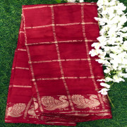Gatchola Checks Sarees-GCS01