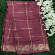 Gatchola Checks Sarees-GCS03