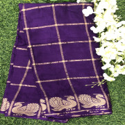 Gatchola Checks Sarees-GCS04