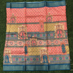 Tusser Printed Sarees-TPS07