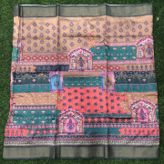 Tusser Printed Sarees-TPS08