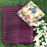 Tusser Designer Sarees-TDS08