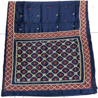 Pure Tusser Katch Work Sarees-PTKW04