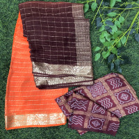 2 D Georgette Sarees-2DG01